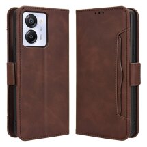 Чехол Deexe Wallet Stand для Blackview Color 8 / Oscal Modern 8 - Brown: фото 1 из 7