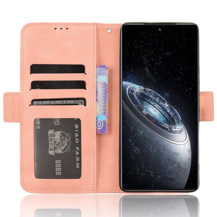 Чехол Deexe Wallet Stand для Infinix GT 20 Pro - Pink: фото 2 из 8