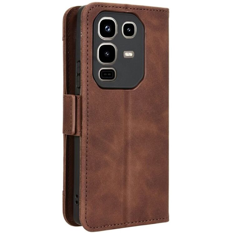 Чохол Deexe Wallet Stand для Infinix Note 50 / Note 50 Pro - Brown: фото 7 з 7