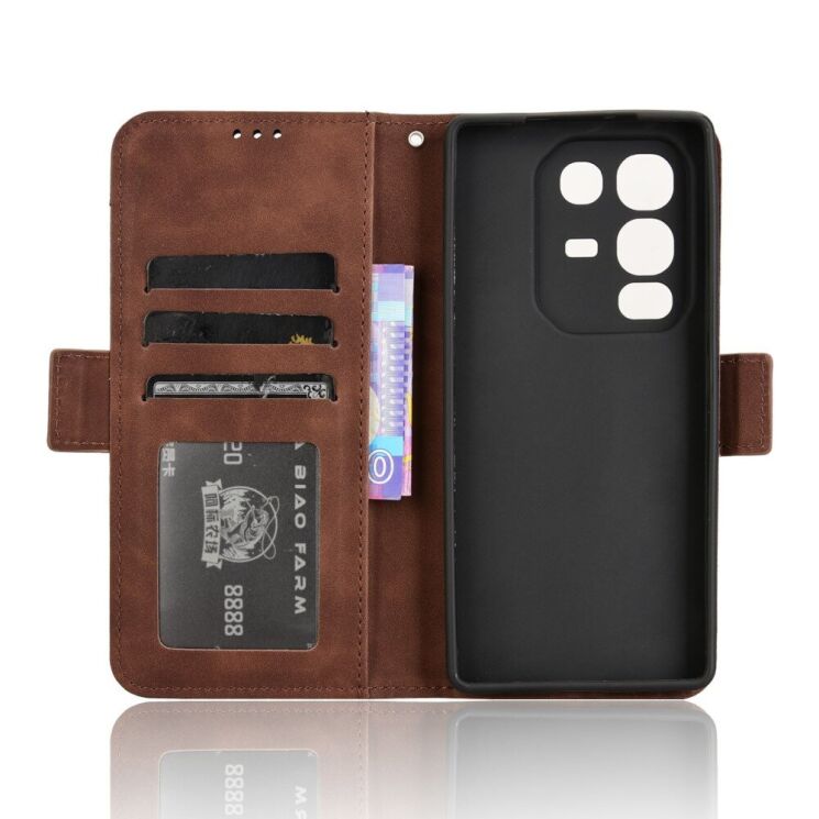 Чохол Deexe Wallet Stand для Infinix Note 50 / Note 50 Pro - Brown: фото 2 з 7