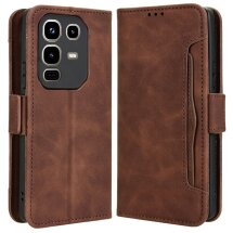 Чохол Deexe Wallet Stand для Infinix Note 50 / Note 50 Pro - Brown: фото 1 з 7