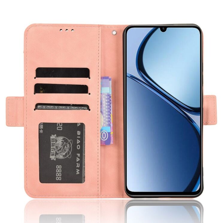 Чехол Deexe Wallet Stand для Realme C63 / C61 / Note 60x - Pink: фото 2 из 7