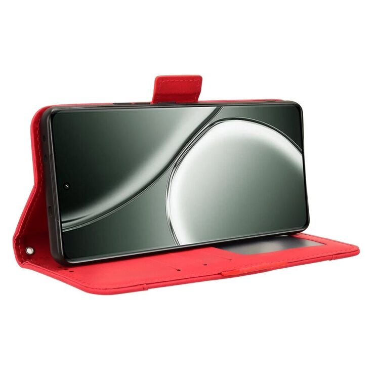 Чехол Deexe Wallet Stand для Realme GT Neo 6 SE / GT 6T / GT 6 - Red: фото 4 из 7