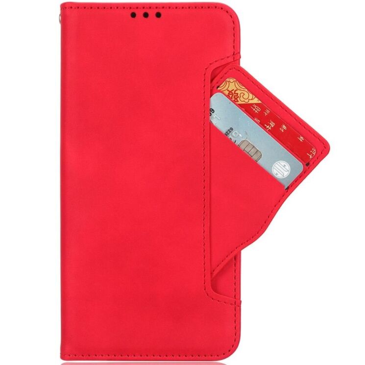 Чехол Deexe Wallet Stand для Realme GT Neo 6 SE / GT 6T / GT 6 - Red: фото 2 из 7