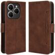 Чехол Deexe Wallet Stand для TECNO Spark 20 Pro - Brown (345401Z)