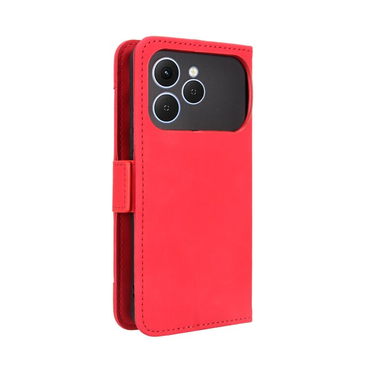 Чохол-книжка з кишеньками Deexe Wallet Stand для TECNO Spark 40 - Red: фото 8 з 16