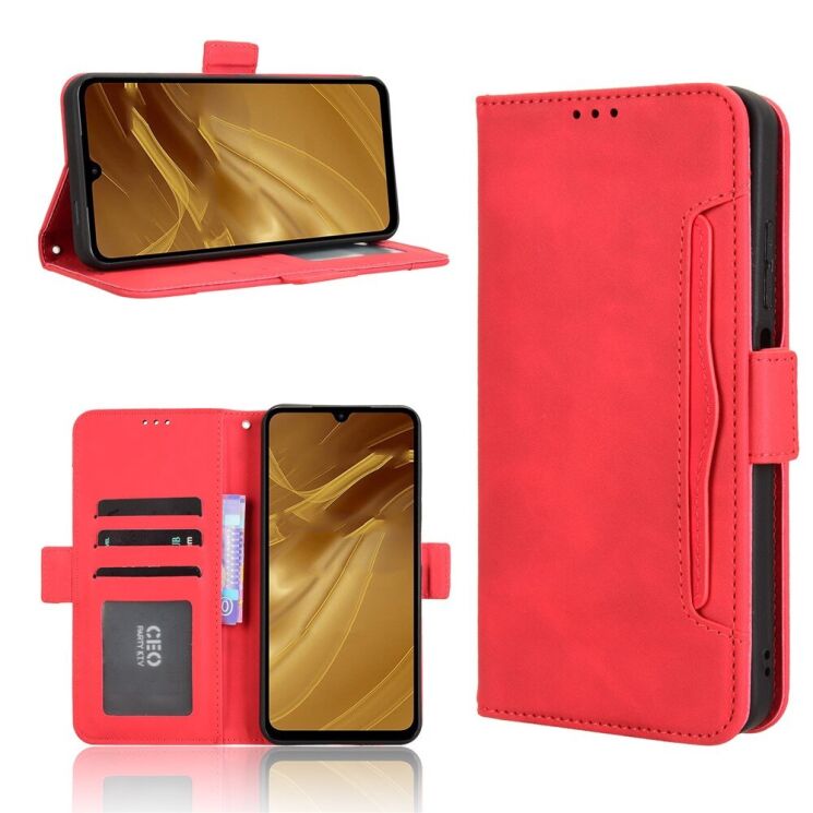 Чехол Deexe Wallet Stand для Xiaomi Redmi A5 (European Version) - Red: фото 2 из 12