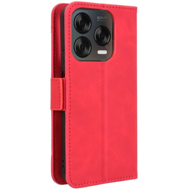 Чехол Deexe Wallet Stand для ZTE Nubia V70 Design - Red: фото 7 из 7