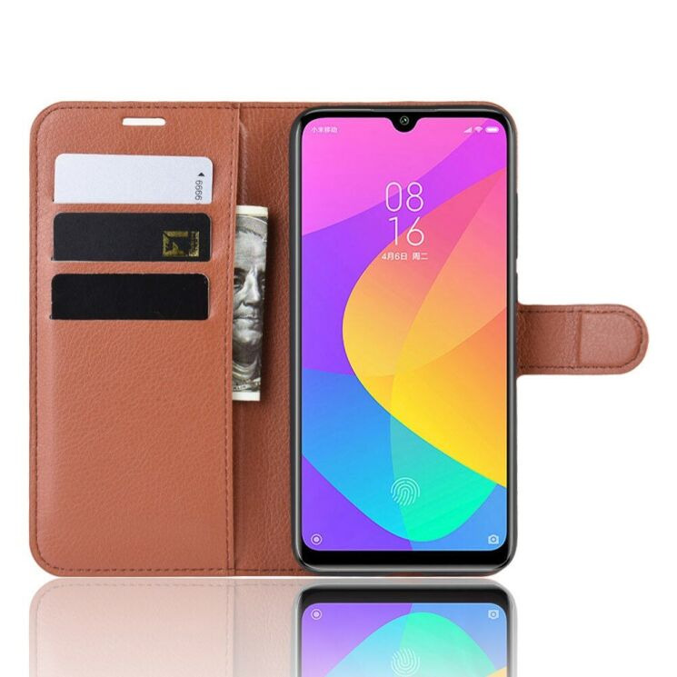 Класичний чохол-книжка Deexe Book Type для Xiaomi Mi CC9e / Mi A3 - Brown: фото 4 з 6