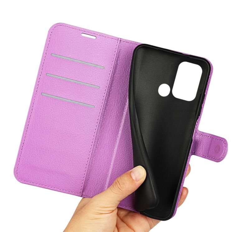 Чехол-книжка Deexe Book Type для ZTE Blade A52 - Purple: фото 6 из 14