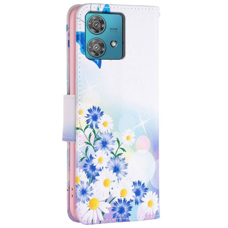 Чехол-книжка Deexe Color Wallet для Motorola Edge 40 Neo - Butterfly and Flowers: фото 3 из 7