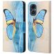 Чехол с рисунком Deexe Color Wallet для OnePlus Nord N20 - Blue Butterfly (292914H). Фото 1 из 5