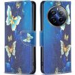 Чохол-книжка Deexe Color Wallet для Realme 12 Pro / 12 Pro+ - Golden Butterflies (348924F)