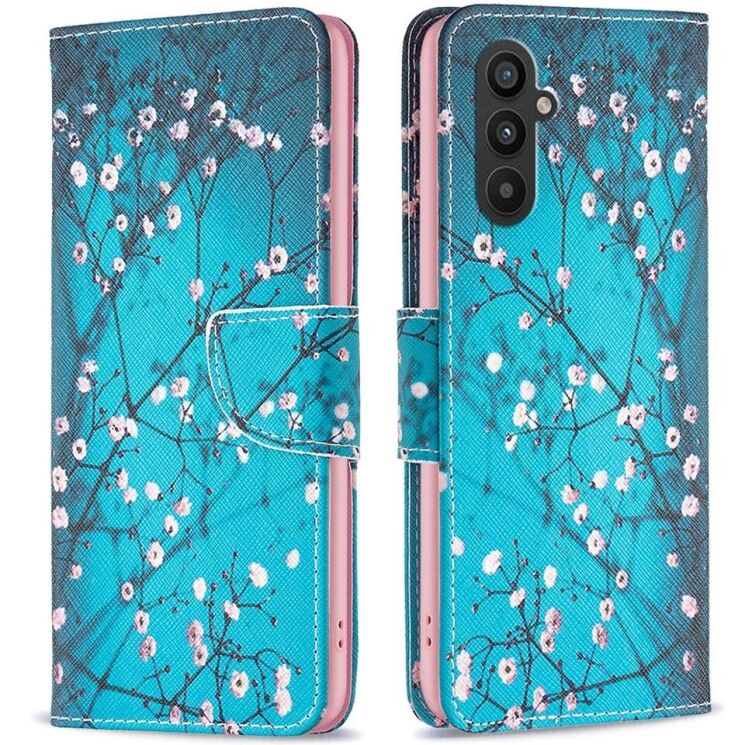 Чехол-книжка Deexe Color Wallet для Samsung Galaxy A24 (A245) - Plum Blossom: фото 1 из 7