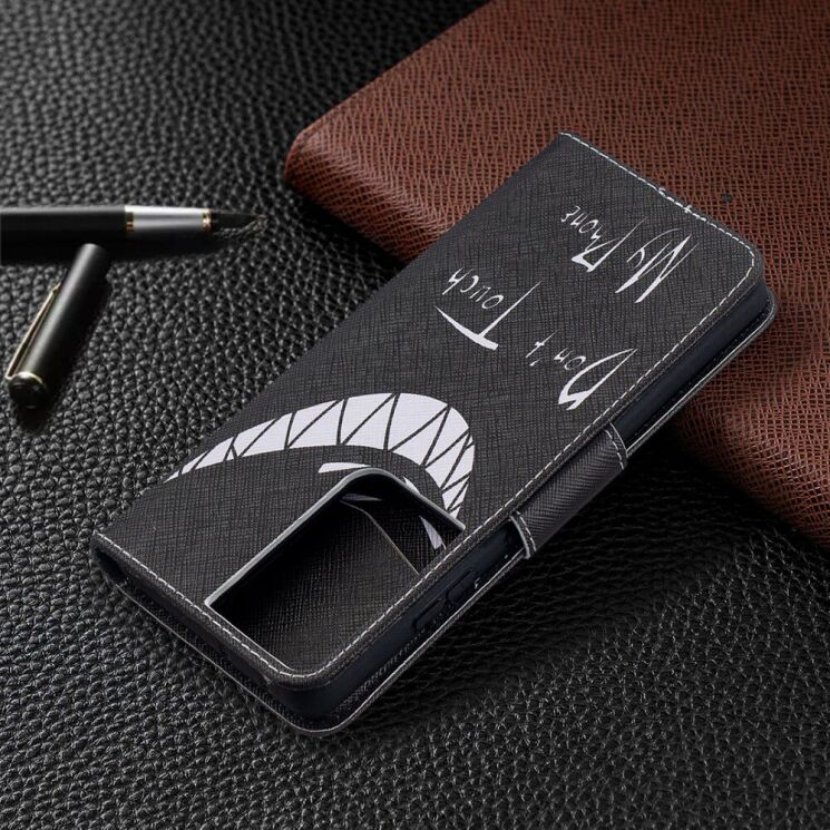 Чехол-книжка Deexe Color Wallet для Samsung Galaxy S21 Ultra (G998) - Teeth: фото 6 из 9