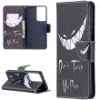 Чехол-книжка Deexe Color Wallet для Samsung Galaxy S21 Ultra (G998) - Teeth (300934J)
