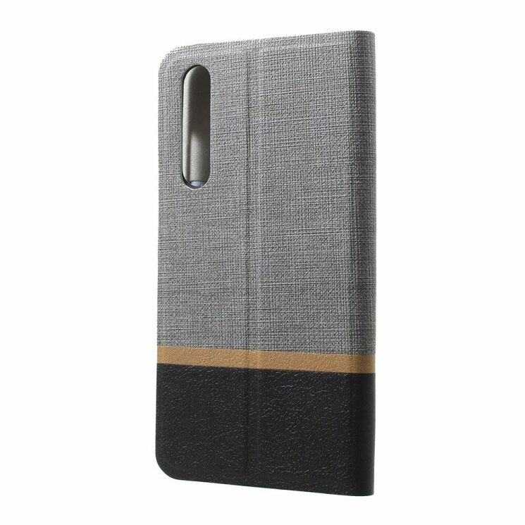 Чохол-книжка Deexe Lines Texture для Xiaomi Mi 9 SE (Special Edition) - Grey: фото 3 з 7
