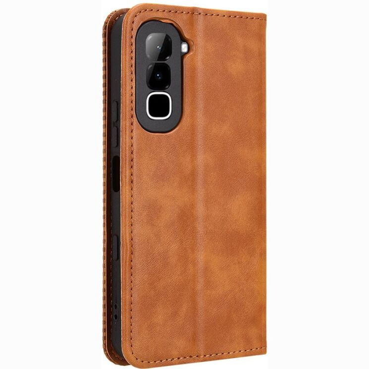 Чохол-книжка Deexe Retro Style для Infinix Hot 70 - Brown: фото 8 з 19