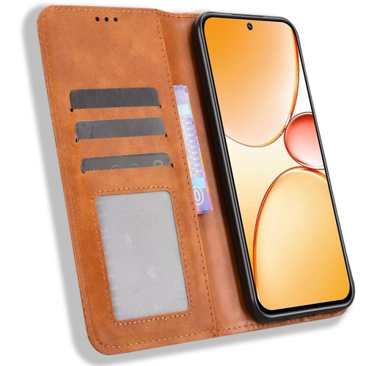 Чехол-книжка Deexe Retro Style для Realme C85 Pro - Brown (403902Z) Чехол-книжка Deexe Retro Style для Realme C85 Pro - Brown: фото 6 из 19