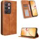 Чехол-книжка Deexe Retro Style для Realme C85 Pro - Brown (403902Z). Фото 2 из 19