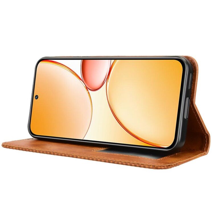 Чехол-книжка Deexe Retro Style для Realme C85 Pro - Brown (403902Z) Чехол-книжка Deexe Retro Style для Realme C85 Pro - Brown: фото 7 из 19