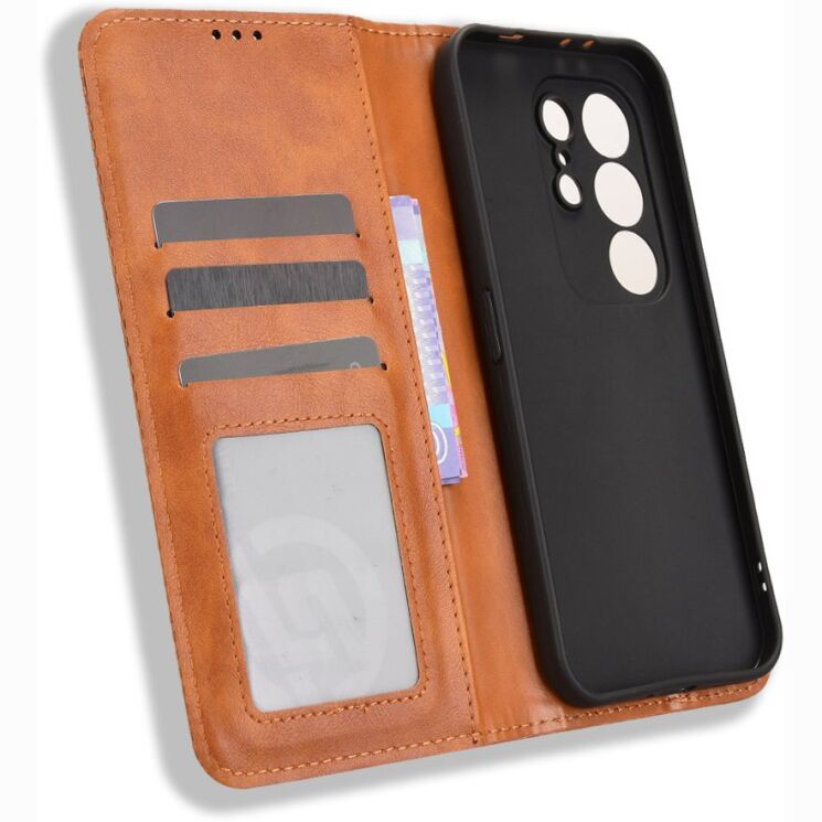 Чохол-книжка Deexe Retro Style для TECNO Camon 50 - Brown (386333Z) Чохол-книжка Deexe Retro Style для TECNO Camon 50 - Brown: фото 5 з 20