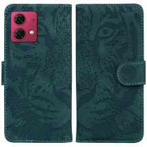 Чехол-книжка Deexe Tiger для Motorola Moto G84 - Green: фото 1 из 7