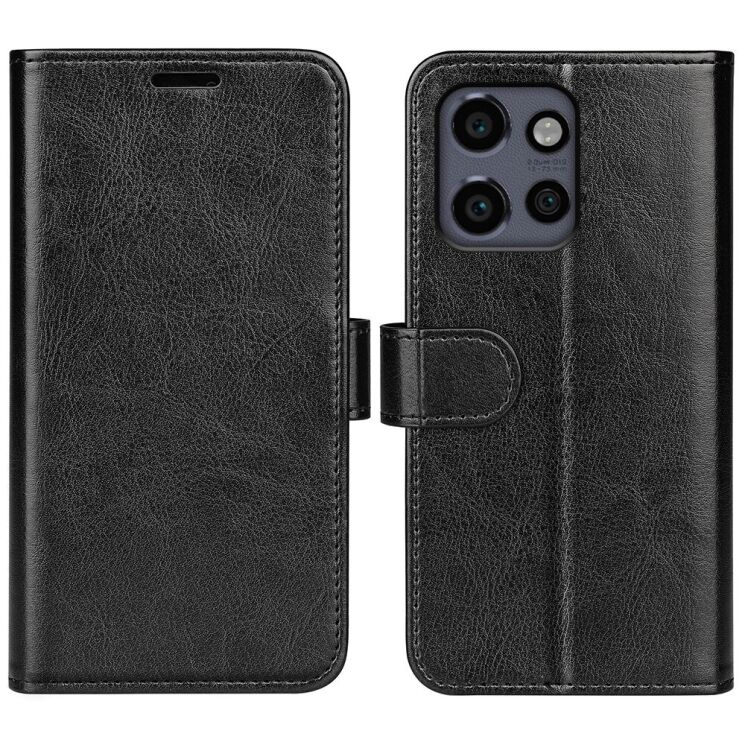 Чехол-книжка Deexe Wallet Style для Motorola Edge 50 Neo - Black: фото 1 из 10