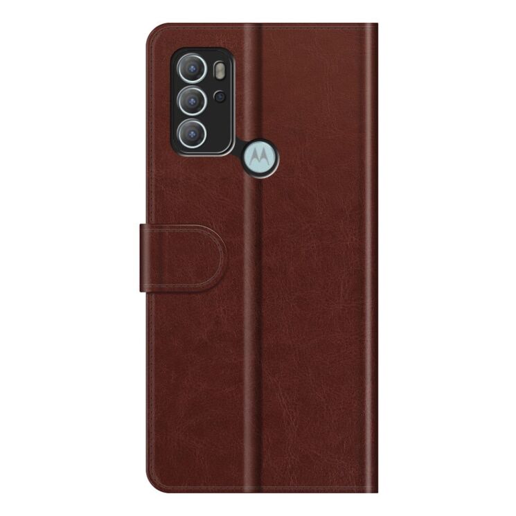 Чехол-книжка Deexe Wallet Style для Motorola Moto G60s - Brown: фото 5 из 8