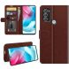 Чехол-книжка Deexe Wallet Style для Motorola Moto G60s - Brown (291406Z). Фото 1 из 8