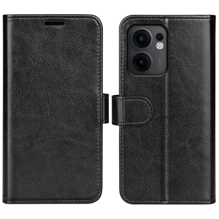 Чехол-книжка Deexe Wallet Style для OPPO Reno 13 F/FS 5G - Black: фото 1 из 8