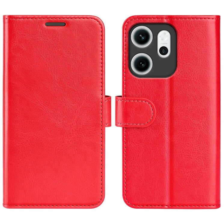 Чохол-книжка Deexe Wallet Style для OPPO Reno 14 F/FS - Red: фото 1 з 8