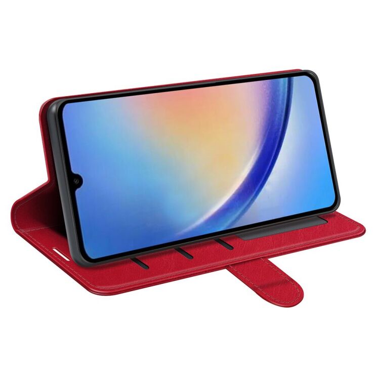 Чохол-книжка Deexe Wallet Style для Samsung Galaxy A34 (A346) - Red: фото 3 з 7