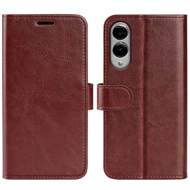Чехол-книжка Deexe Wallet Style для Samsung Galaxy S25 Edge (S937) - Brown: фото 3 из 9