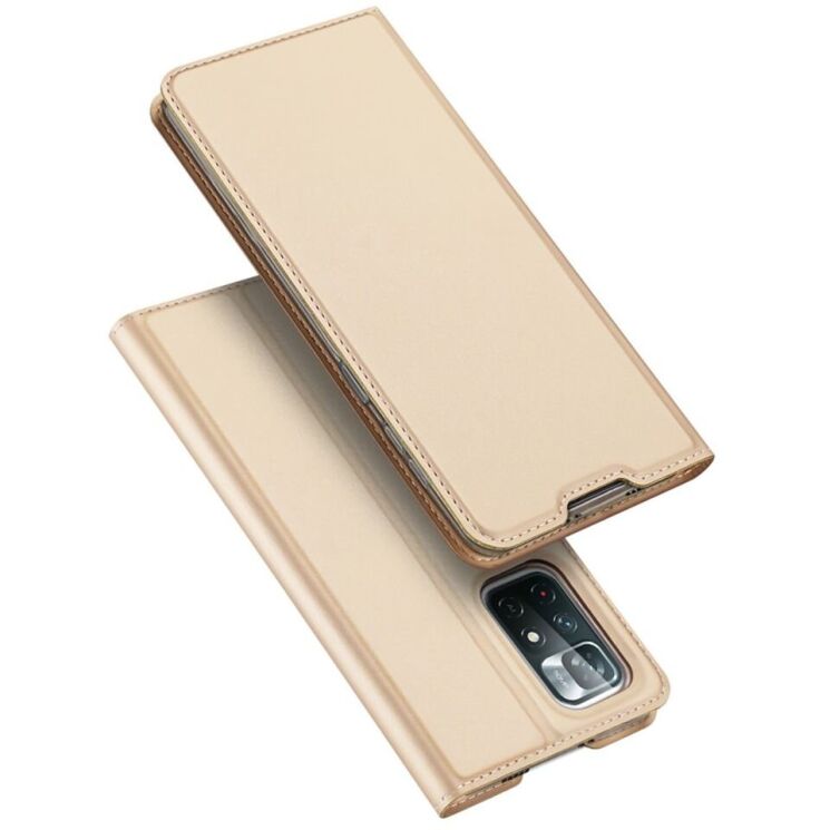Чехол-книжка DUX DUCIS Skin Pro для Xiaomi Poco M4 Pro 5G / Redmi Note 11 (Chinese version) - Gold: фото 1 из 17