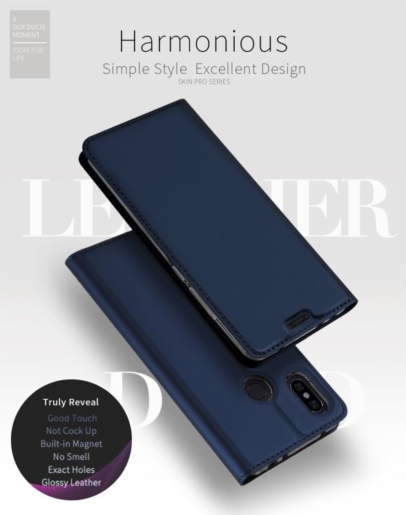 Чохол-книжка DUX DUCIS Skin Pro для Xiaomi Redmi Note 6 / Note 6 Pro - Dark Blue: фото 6 з 9