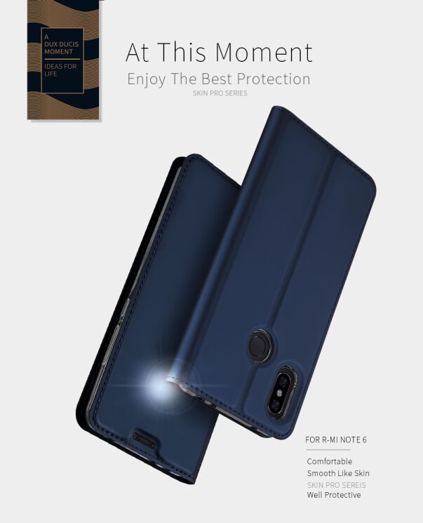 Чехол-книжка DUX DUCIS Skin Pro для Xiaomi Redmi Note 6 / Note 6 Pro - Dark Blue: фото 7 из 9