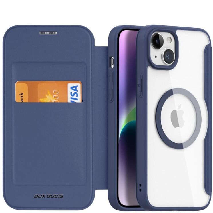 Чохол-книжка DUX DUCIS Skin X Pro для Apple iPhone 15 - Blue: фото 2 з 12