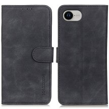 Чехол-книжка KHAZNEH Retro Wallet для Apple iPhone 16e - Black: фото 1 из 8