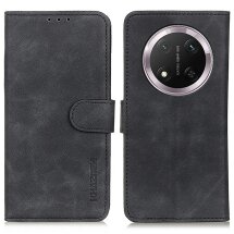Чехол-книжка KHAZNEH Retro Wallet для Honor Magic 7 Lite - Black: фото 1 из 8
