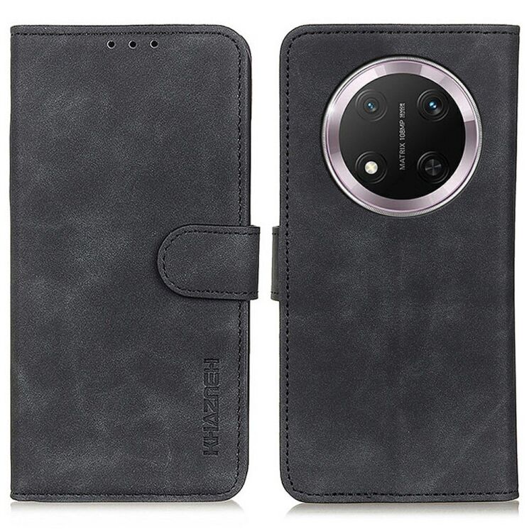 Чехол-книжка KHAZNEH Retro Wallet для Honor Magic 7 Lite - Black: фото 1 из 8