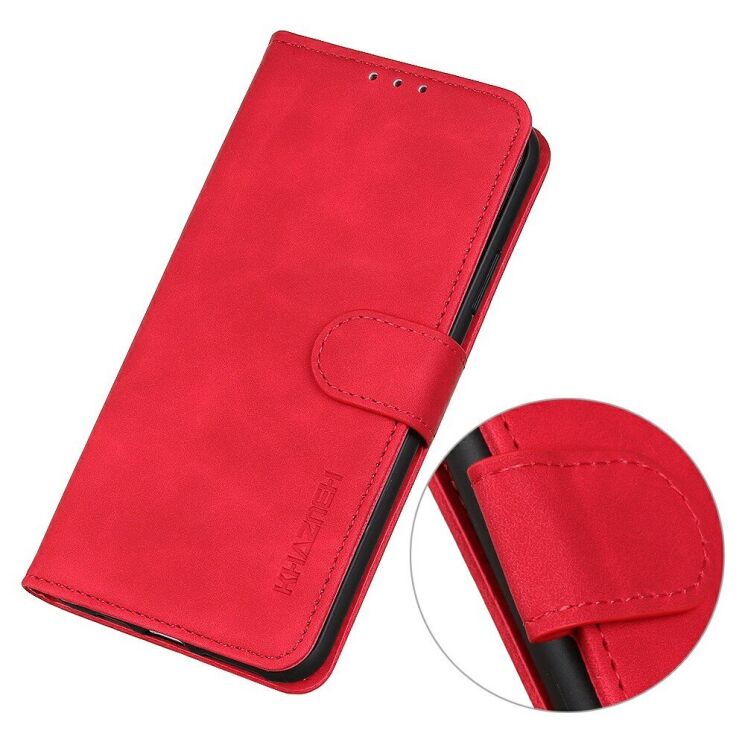 Чехол-книжка KHAZNEH Retro Wallet для Honor Magic 7 Lite - Red: фото 6 из 8