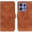 Чехол-книжка KHAZNEH Retro Wallet для Motorola Edge 50 Pro - Brown (353636Z)