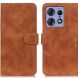 Чехол-книжка KHAZNEH Retro Wallet для Motorola Edge 50 Pro - Brown (353636Z). Фото 1 из 9