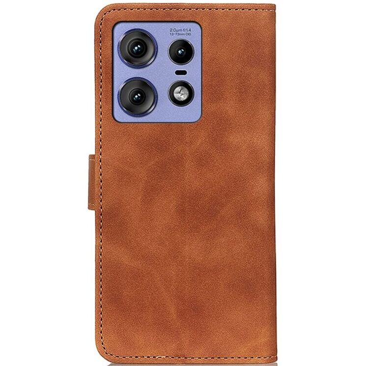 Чехол-книжка KHAZNEH Retro Wallet для Motorola Edge 50 Pro - Brown: фото 5 из 9