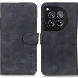 Чехол-книжка KHAZNEH Retro Wallet для OnePlus 12 - Black: фото 1 из 8