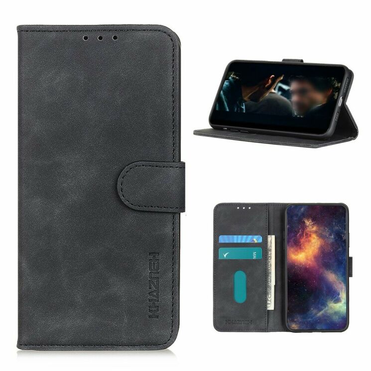 Чохол-книжка KHAZNEH Retro Wallet для Samsung Galaxy S20 FE (G780) - Black: фото 1 з 10