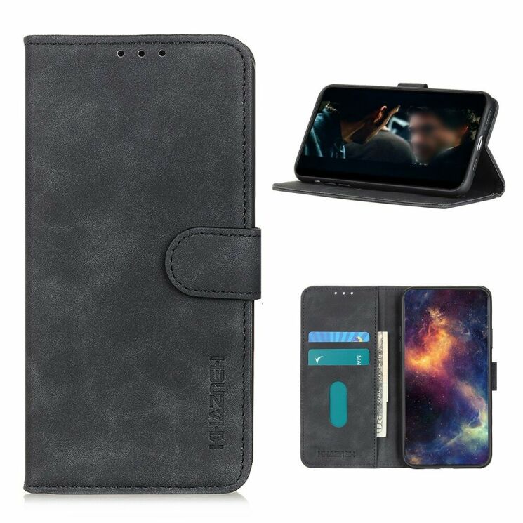 Чехол-книжка KHAZNEH Retro Wallet для Samsung Galaxy S20 FE (G780) - Black: фото 1 из 10