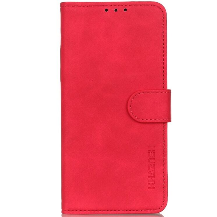 Чехол-книжка KHAZNEH Retro Wallet для Xiaomi Redmi Note 13 Pro+ - Red: фото 4 из 8