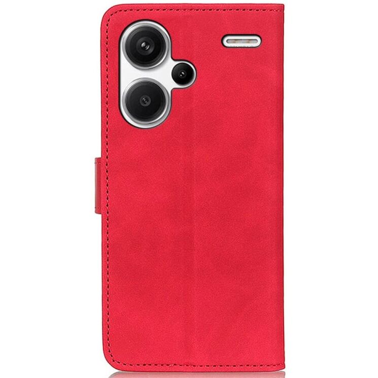 Чехол-книжка KHAZNEH Retro Wallet для Xiaomi Redmi Note 13 Pro+ - Red: фото 5 из 8